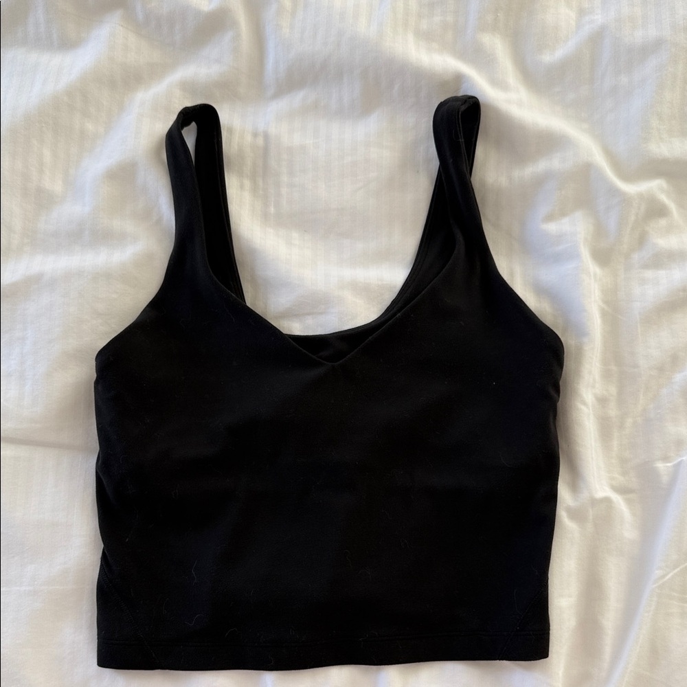 Black Cropped Tank Top